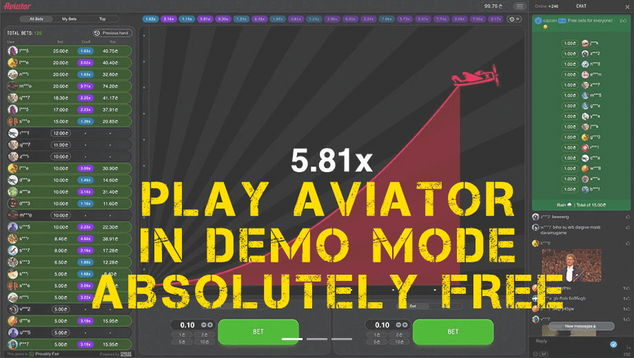 Aviator Video Game Demo Variation